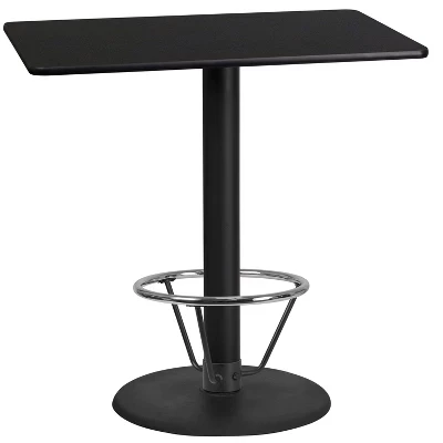 Барный стол Flash Furniture 61×107 см, черный
