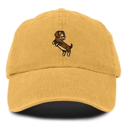 Женская бейсболка DALIX Dachshund, золотистая