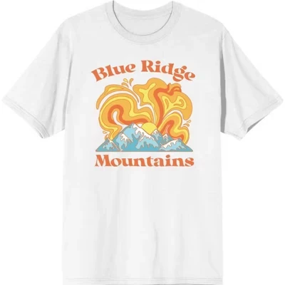 Мужская футболка Bioworld Blue Ridge Mountains, белая