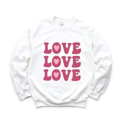 Женский свитшот Simply Sage Market Love Love Love, белый