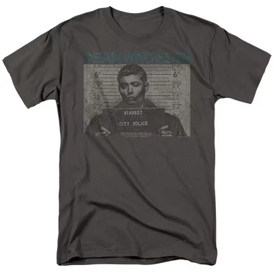 Мужская футболка Dean Mug Shot цвета древесного угля