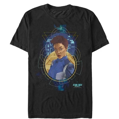 Мужская футболка Michael Burnham, специалиста по научным исследованиям, черная