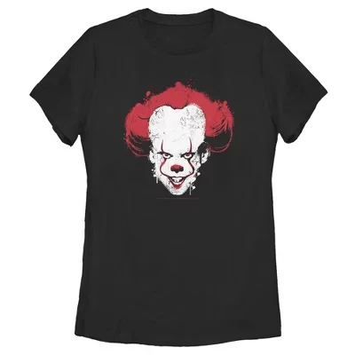 Женская футболка IT Chapter Two Chapter Two Pennywise Paint Drip черного цвета