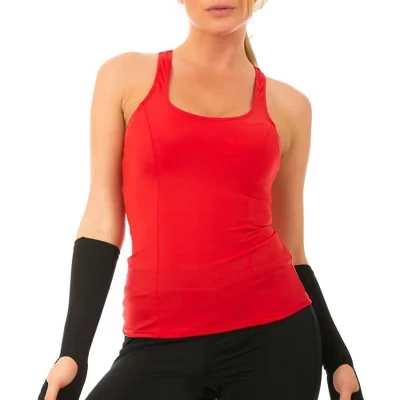 Спортивная компрессионная майка Racer Back Tank Top AWT020 красный