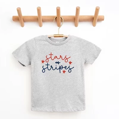Детская футболка The Juniper Shop «Звезды и полосы», серая