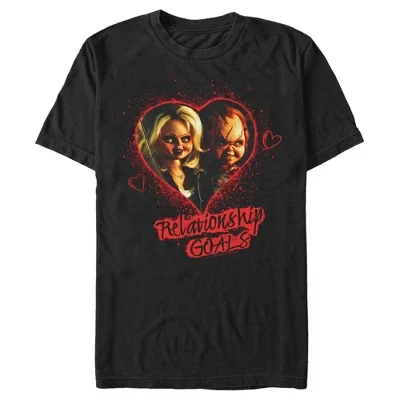 Мужская футболка Bride of Chucky Relationship Goals черного цвета