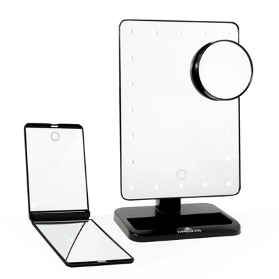 Набор зеркал Impressions Vanity Touch XL+Touchup 5×, черный