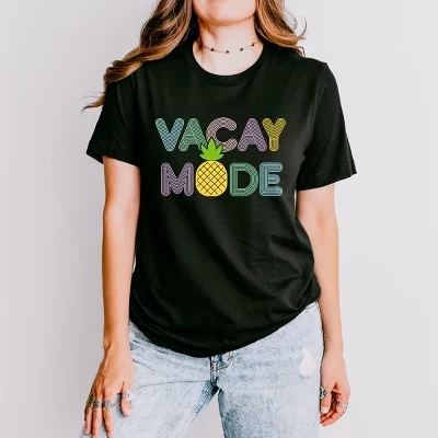 Футболка с коротким рукавом Vacay Mode Pineapple черная