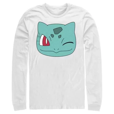 Мужской лонгслив Pokemon Bulbasaur, белый