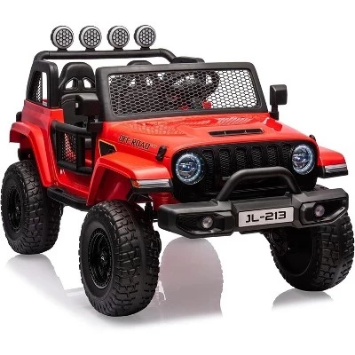 2-местные детские автомобили на 24 В, Электромобили для малышей, 2WD/ 4WD, Переключаемые грузовые автомобили на батарейках с дистанционным управлением, Багажник оранжевого цвета