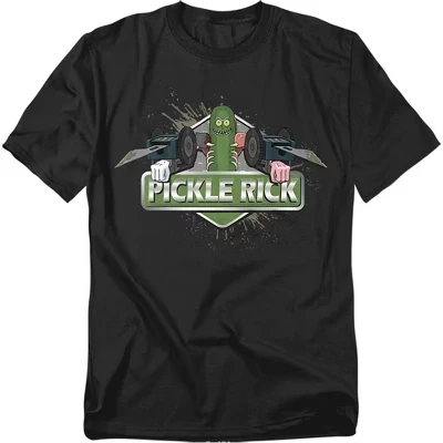 Футболка для взрослых Rick And Morty Pickle Rick, черная
