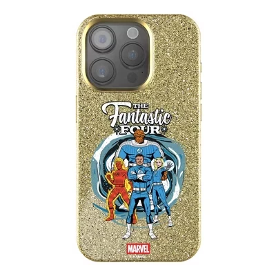 Чехол для мобильного телефона Marvel Fantastic 4 со значком Gold Bling для Apple iPhone fantastic four