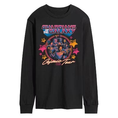 Мужская футболка Guardians of the Galaxy Cosmic Tour с длинным рукавом и графическим рисунком, черная