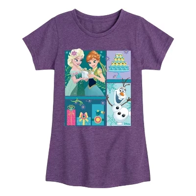 Детская футболка Disney Frozen, фиолетовая