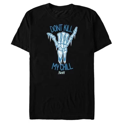 Мужская футболка NEFF Don't Kill My Chill черного цвета