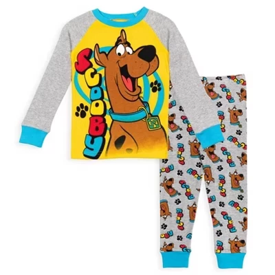 Пижамный комплект со рубашкой и штанами от Scooby Doo для сна от Little Kid до Big Kid серого цвета