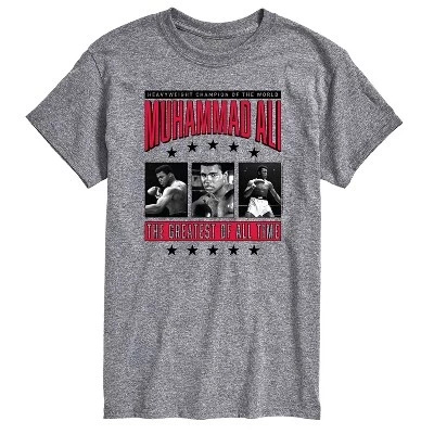 Мужская боксерская футболка с коротким рукавом и графическим рисунком athletic heather