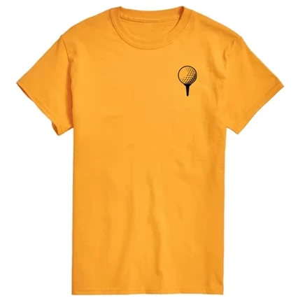 Мужская футболка Instant Message «Golf Ball On Tee», золотистая