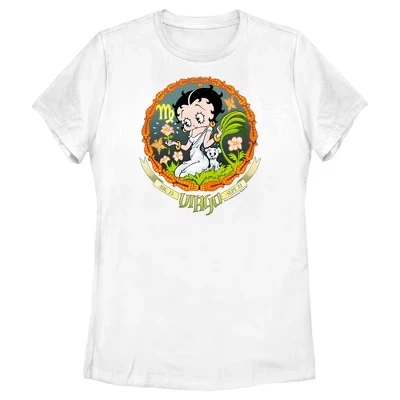 Женская футболка Betty Boop «Дева», белая