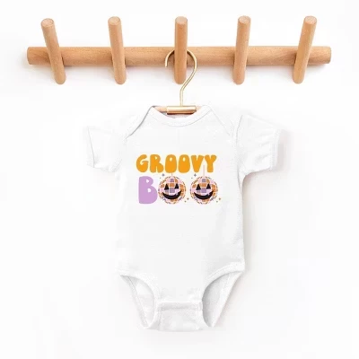 Детское боди Groovy Boo белого цвета