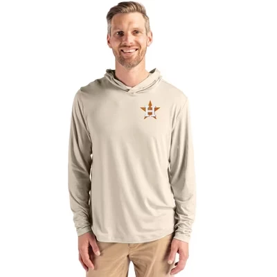 Houston Astros Coastline Epic Comfort Переработанная мужская рубашка с капюшоном из пшеницы