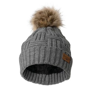 Женская шапка Britt's Knits с помпоном, угольная