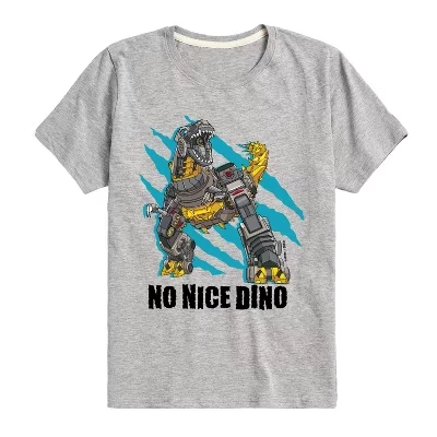 Футболка с коротким рукавом и графическим рисунком No Nice Dino athletic heather