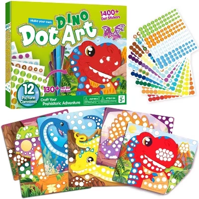 Набор для творчества Joyfy Dot Art 3+, тема динозавры