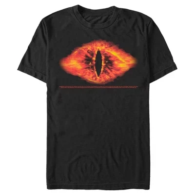 Мужская футболка Lord of the Rings Fellowship of the Ring The Eye черного цвета