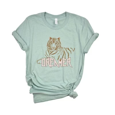 Женская футболка Dreamer Tiger с коротким рукавом и рисунком морской пены