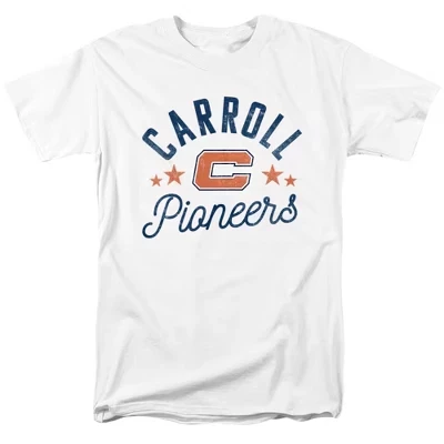 Мужская футболка Carroll University Official Pioneers белого цвета