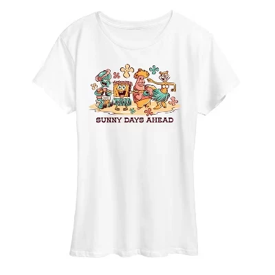 Женская футболка Sunny Days Ahead с коротким рукавом и графическим рисунком, белая