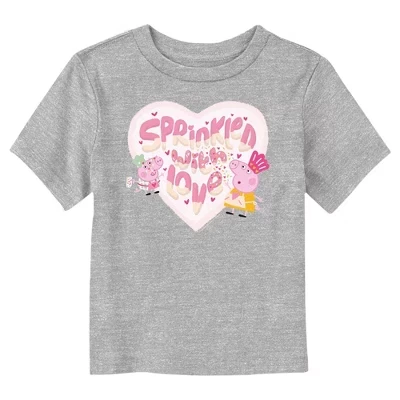 Футболка для малыша с надписью Love athletic heather