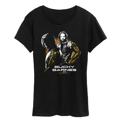 Женская футболка с коротким рукавом и графическим принтом Bucky Barnes Tee - Thunderbolts - черный