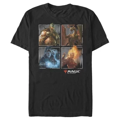 Мужская футболка Magic the Gathering Character Box, черная