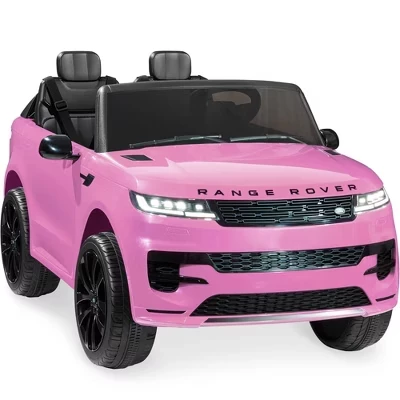 Детский электромобиль Range Rover 2‑местный, розовый