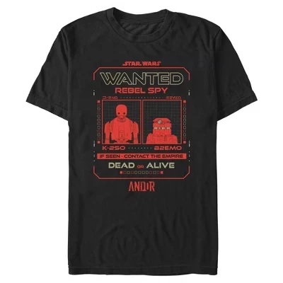 Мужская футболка Andor K-2SO и B2EMO Dead or Alive черного цвета.