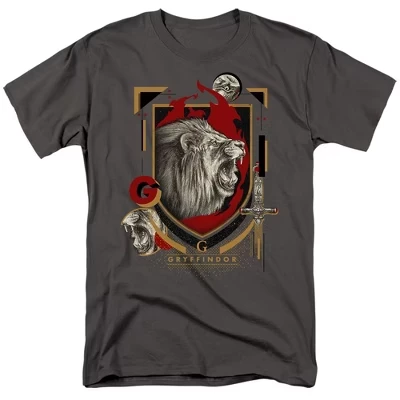 Футболка для взрослых с эмблемой Гарри Поттера Гриффиндора Magicial Mischief Level Up Charcoal charcoal