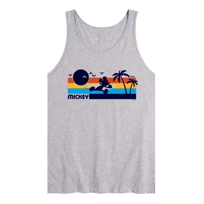 Мужская майка Disney Mickey Sunset, серый меланж