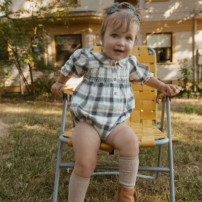 Комбинезон из органического хлопка с бахромой - Клетчатая клетка plaid checks