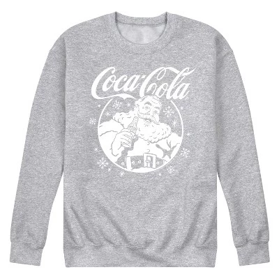 Мужская флисовая толстовка с графическим рисунком Santa Circle athletic heather