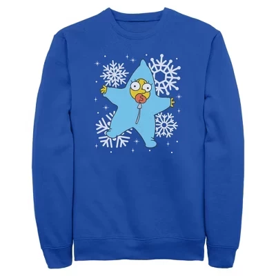 Мужской свитшот The Simpsons Maggie Christmas, синий