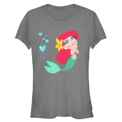 Женская футболка Ariel Love для юниорок цвета древесного угля