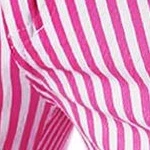 Мужские летние шорты в полоску Slim Fit на плоской подошве спереди, короткие брюки-чино с присосками, 2 упаковки, синий, белый/фуксия