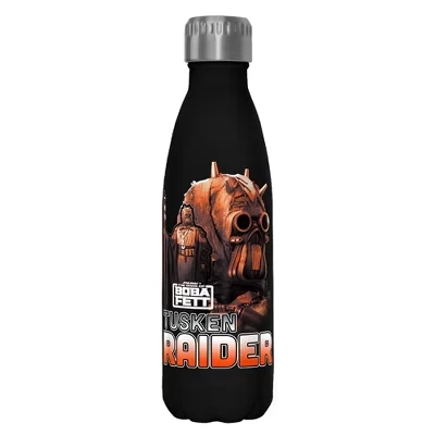 : The Book of Boba Fett Tusken Raider Outlaw Hunter Stainless Steel Water Bottle black
