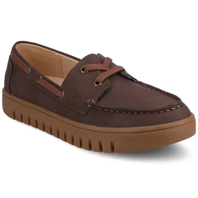 Женские мокасины Journee Marion Boat Shoe шоколадного цвета