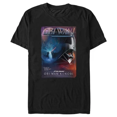 Мужская футболка STAR WARS, Вейдер и Кеноби, черная
