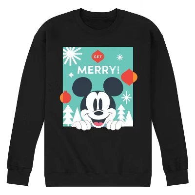 Мужская флисовая толстовка Get Merry с графическим рисунком, черная