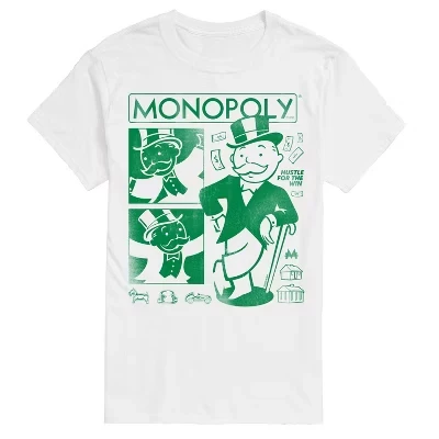 Мужская футболка Monopoly Zine с принтом, белая