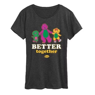 Женская футболка Mattel Better Together с принтом, меланж